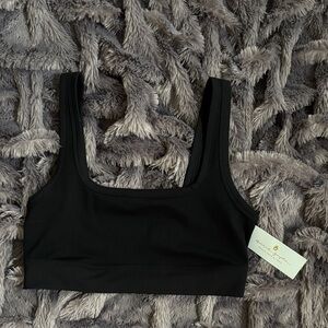 NWT Spiritual Gangster Black Seamless Sports Bralette size Large